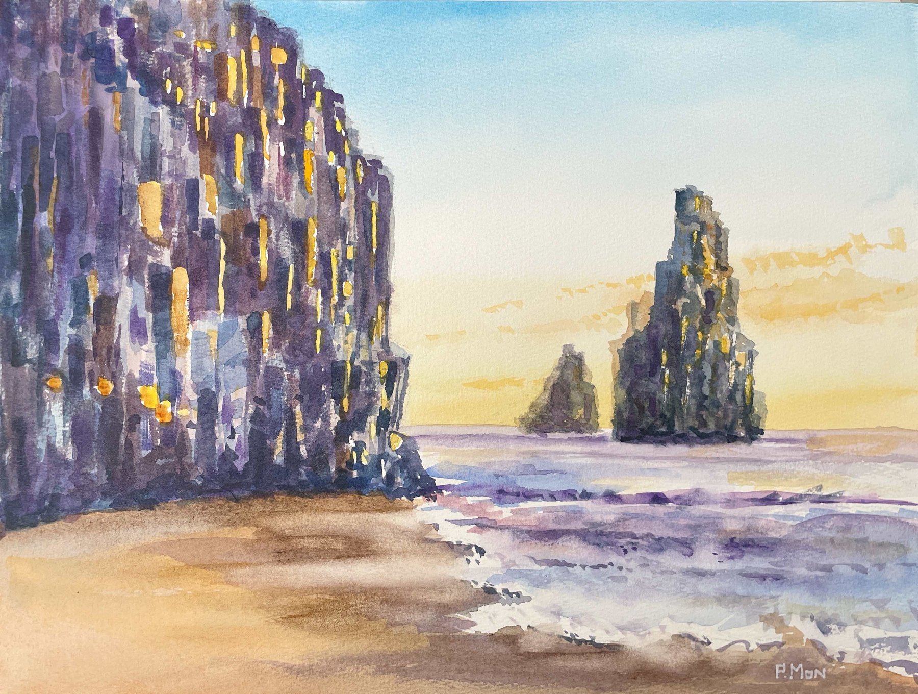 Sea Stack Study Iceland